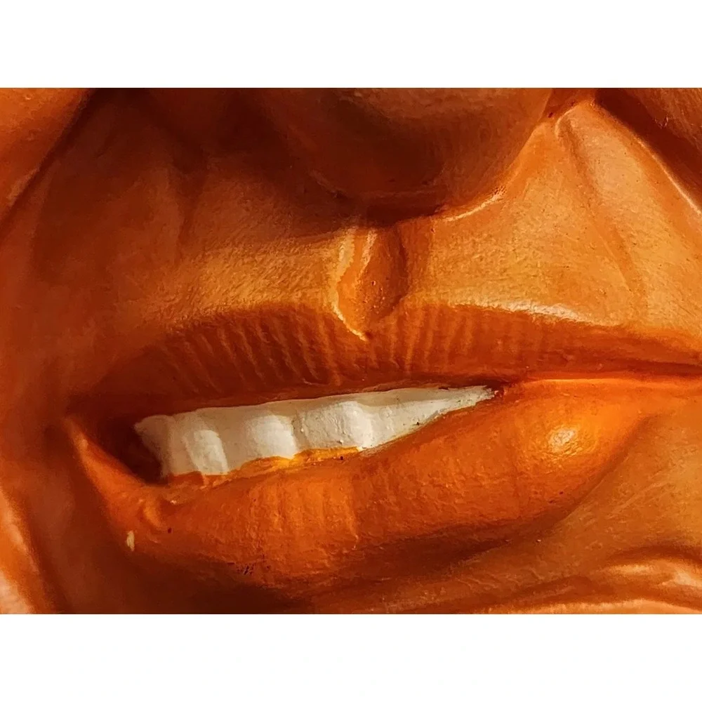 Vintage‎ Scioto Ceramics Mad Face Pumpkin Jack O-Lantern Witch Anthropomorphism
